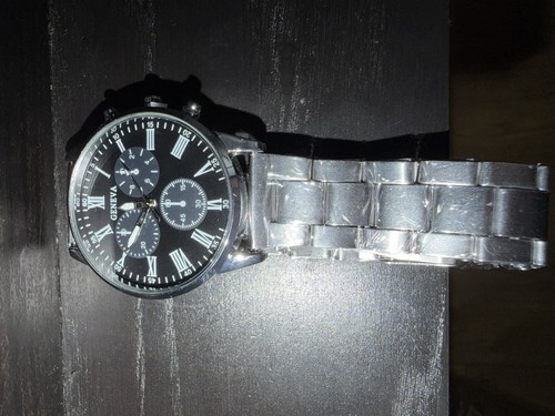 Geneva black dial roman - black,