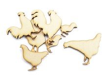 7x Chicken Rooster Farm Animal
