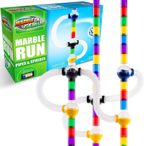 Marble run pipes spheres - marble,