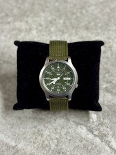 Seiko 5 Automatic Military Style Field Watch SNK805K2, 7S26-02J0. Green. VGC.