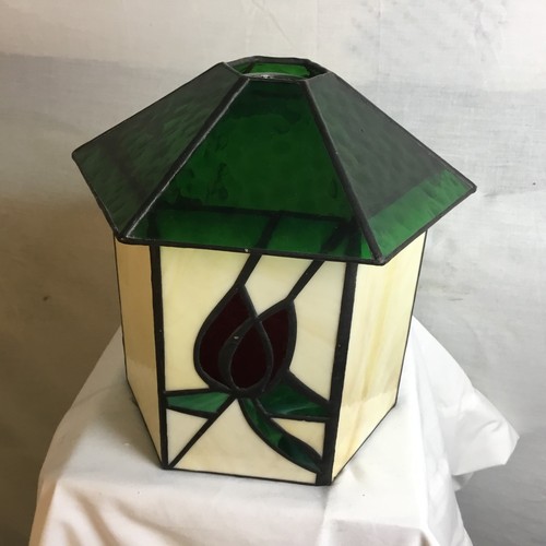 Vintage stained glass - vintage, green