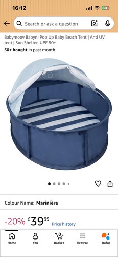 Baby moov pop beach tent - baby,
