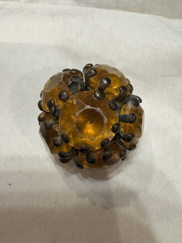 Antique amber color glass - antique,