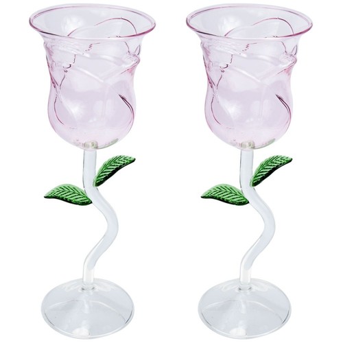 2pcs rose red - red, wine