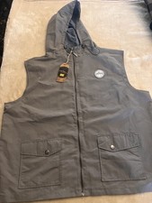 Aqua Products High Neck Grey Hooded Gilet XL Pioneer Spirit Carp Fishing Angling