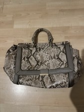 Episode Taupe Leather Snakeskin Handbag- NEW WITHOUT TAGS