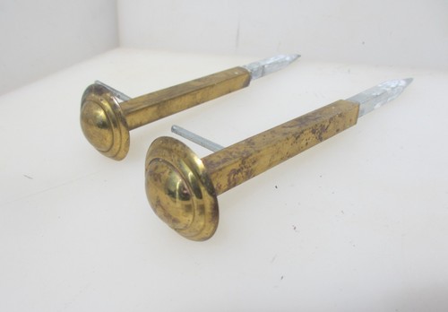 Vintage brass curtain pole - vintage,