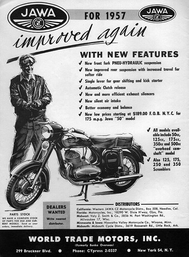 1957 jawa 350 - 350, roadster