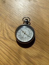 Silver toned open style - style, pocket