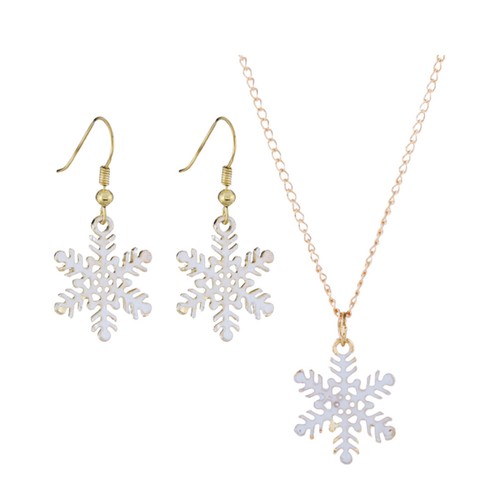 Alloy christmas necklace - christmas, and