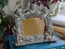 Silver Cherub Angel Resin