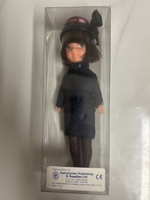 Vintage Salvation Army Doll, Brunette With Uniform. 21cm Tall.