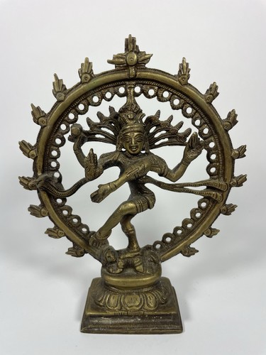 Vtg 1970s solid brass shiva - vtg,