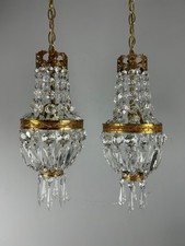 Pair Of French Crystal Single