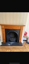 Gas Fire Place, Wooden Surround And Hearth
