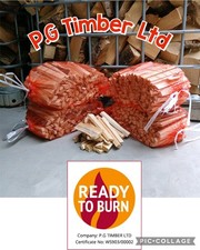 ?Pallet of 100 Kiln Dried Kindling Nets?Fire Starting Wood?Bulk Available?