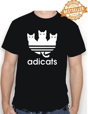 UNISEX Spoof Adicats CAT T-Shirt / Tee / Chav / Sport / Birthday / Xmas / S-XXL