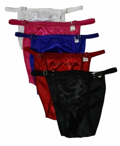 Satin thong knickers women - satin,