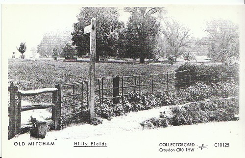 Surrey postcard old mitcham - surrey,