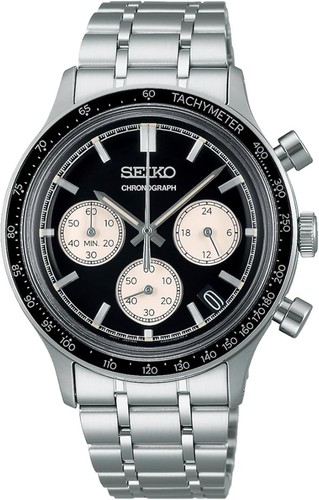 Seiko men black panda - seiko,