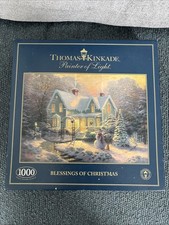 Thomas Kinkade Painter Of Light Blessing Of Christmas 1000 Pieces Jigsaw Puzzle