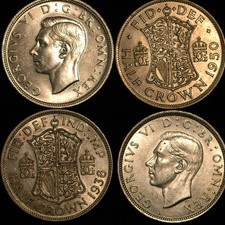Halfcrown 1937  -  1951 George VI EF-UNC Choose your Date (T120)
