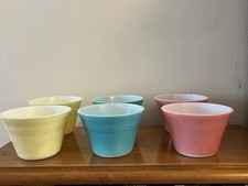 Set of Six Pyrex Coloured