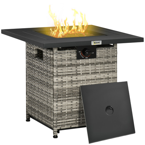Gas fire pit table - fire,