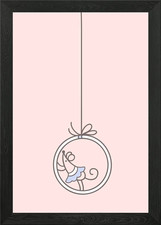 Circus Hoop Mouse Framed Wall