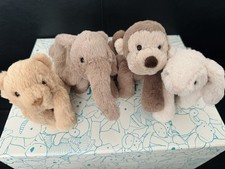 Jellycat Tiny Smudge Bundle- BNWT - Monkey, Elephant, Rabbit and Bear