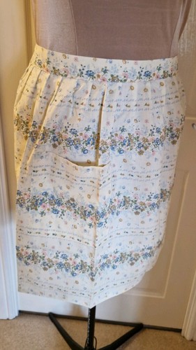 Vintage floral half apron - vintage,