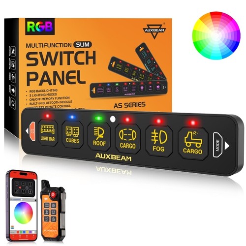 Auxbeam rgb gang - 6, switch