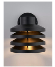 John Lewis, Finn, outdoor black wall light