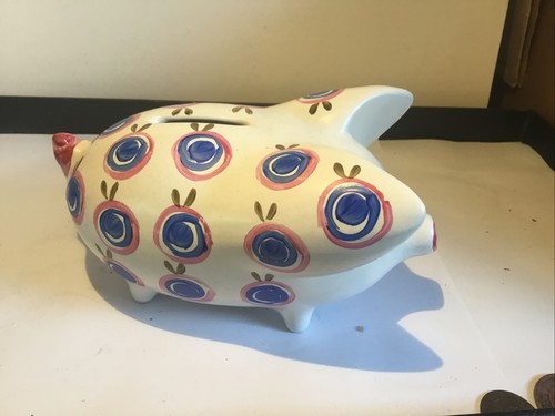 Arthur wood pottery pig money - arthur,