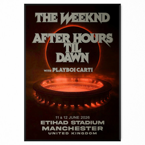 The weeknd poster manchster - the,