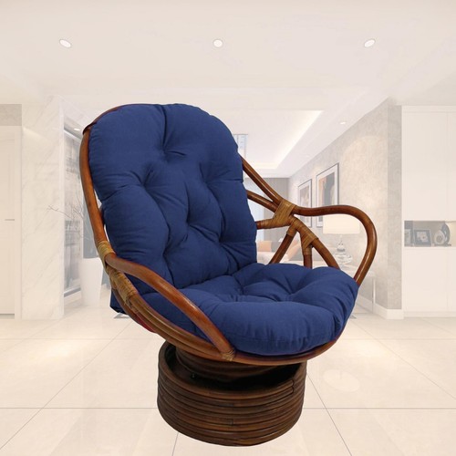 Textured rattan wicker swivel - wicker,