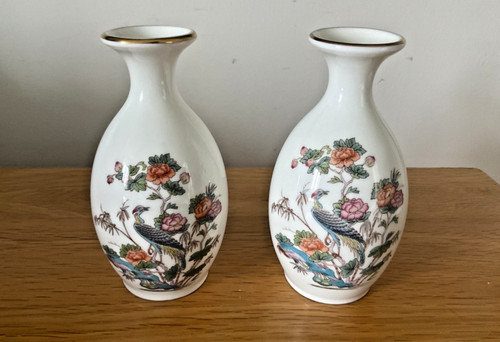 Wedgewood kutani crane pair - kutani, of