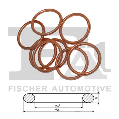 Seal ring oil drain plug - oil, fits