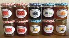 Homemade Jams and Jellies in 8oz jars