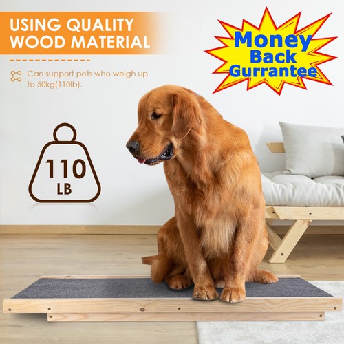 Solid wooden pet ramp car - wooden, dog