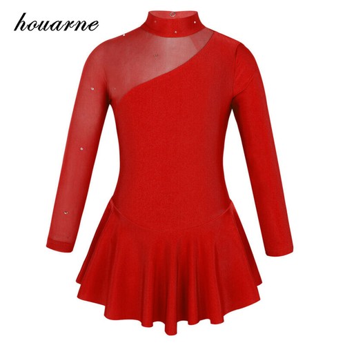 Girls ice skating - girls, dresses