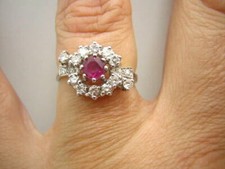 BRILLIANT RUBY RING 585/000