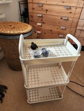 3 Tier Storage Trolley Cart on Wheels Kitchen Bathroom Laundry Narrow Space Rack