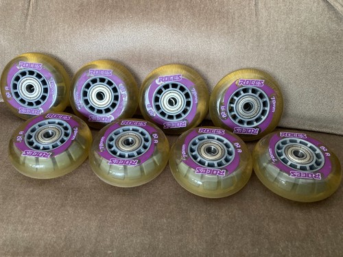 Roces 70mm 82a skate wheels - x8,