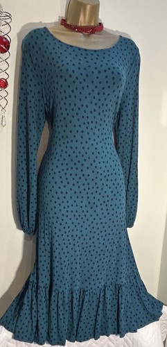 Boden teal polka dot - , viscose