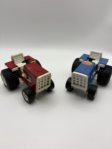 Tonka red blue farm tractor - red,