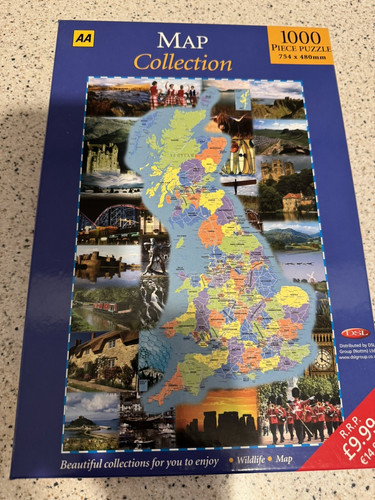 1000 piece map collection - map,