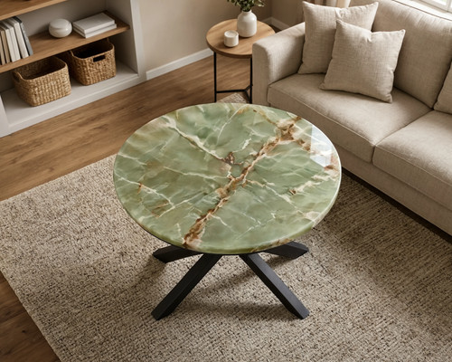 Green onyx coffee - onyx, table