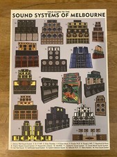 Reggae Sound Systems Of Melbourne (A3 Poster Thick Paper)