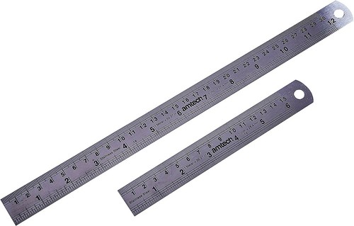 Piece stainless steel ruler - 2,